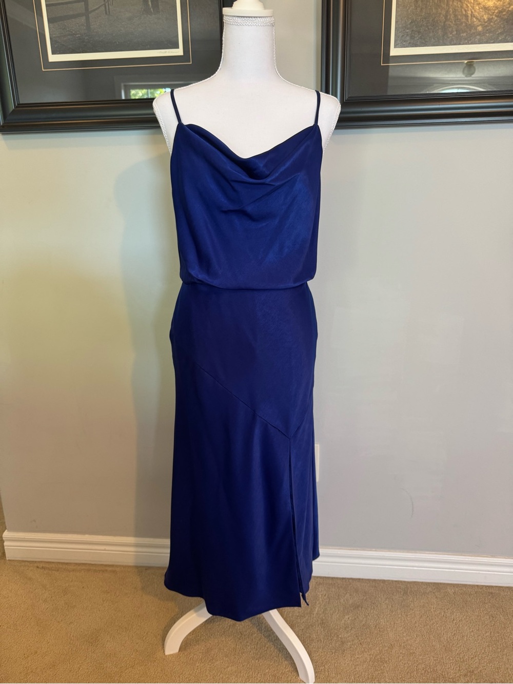 Aidan Mattox Cobalt Blue Cocktail Dress